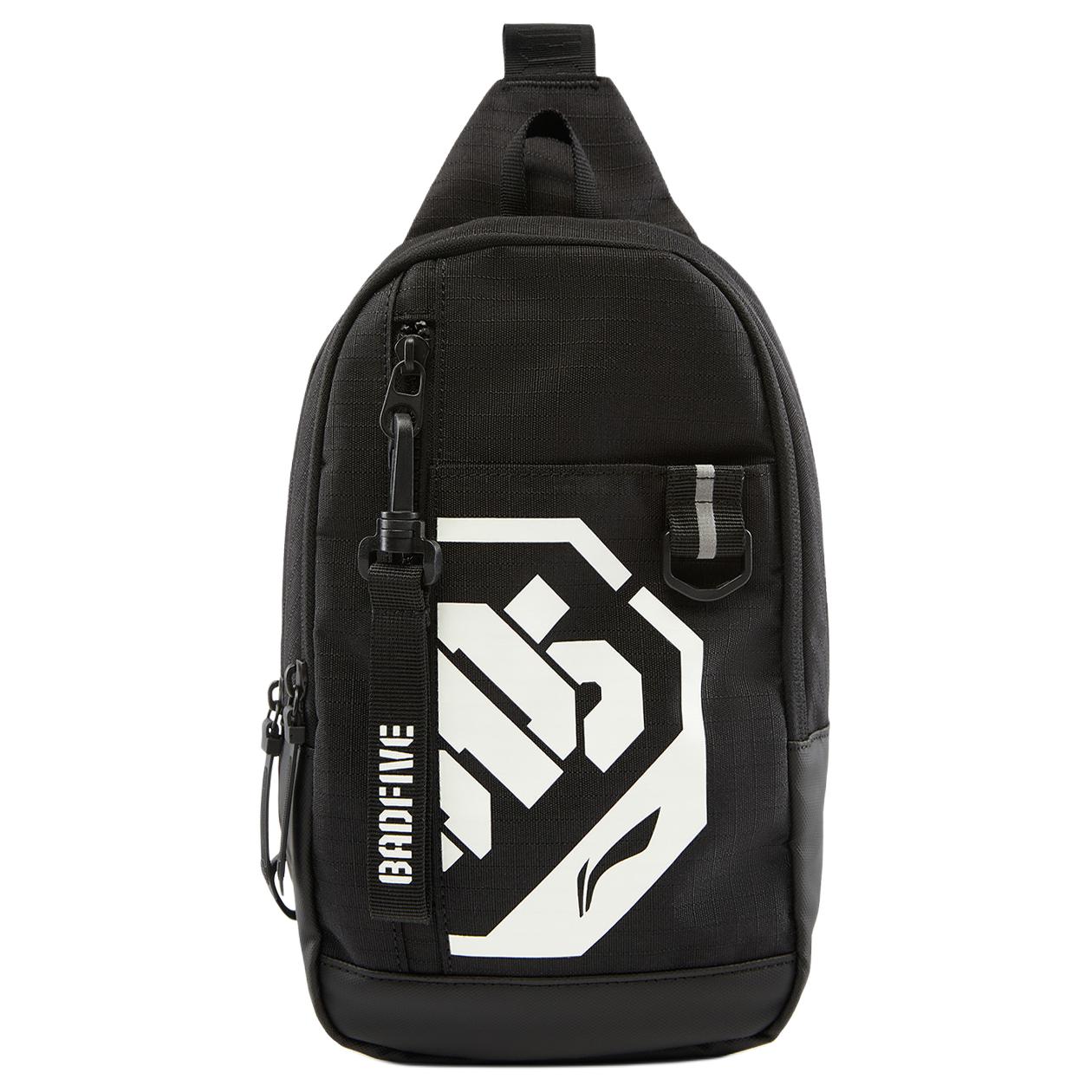 

Новая полиэстеровая сумка через плечо LiNing BadFive, сумка-слинг, обычная, унисекс, черная ABDV207-1 47.0*21.6*74.9CM