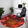 1pc Cat Heart Print Chair Carpet for Office, Non-slip, Soft and Durable Office Rug for Decoration, Perfect for Office Yy251229148