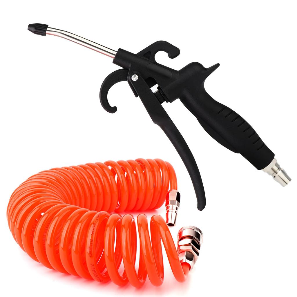 TAILONZ High-Pressure Air Dust Removal Sprayer, Equipped with 6m Spiral Hose and Dust Collection Nozzle