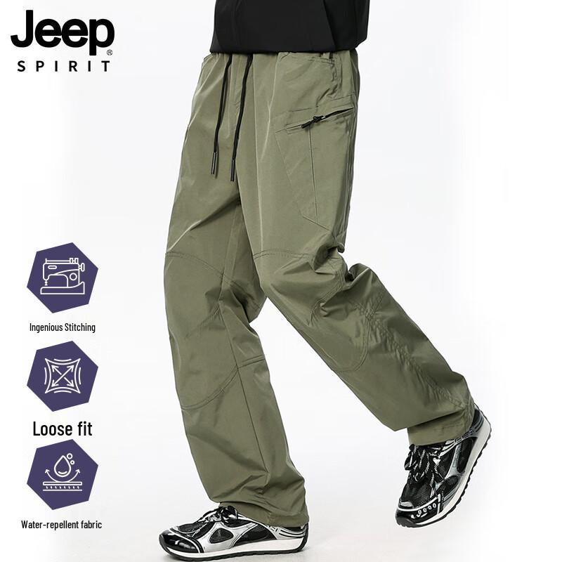 

JEEP SPIRIT Men s Outdoor Loose Straight Cargo Pants 4XL (185-205)