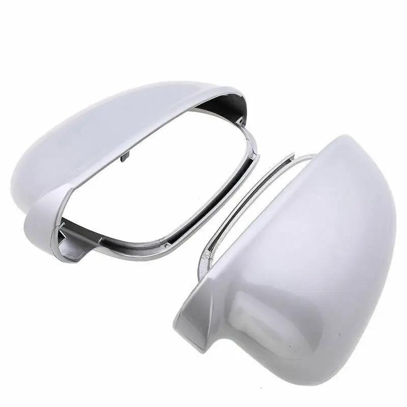 

2PCS For Volkswagen VW Golf 5 MK5 GTI Jetta 5 Passat B6 B5.5 Car Replacement Rearview Side Mirror Cover Wing Door Housing Trim серебряный