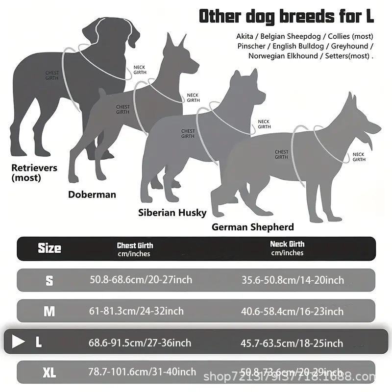 Reflektierendes Taktisches Hundegeschirr mit Verstellbarem Netz & Griff-Leine