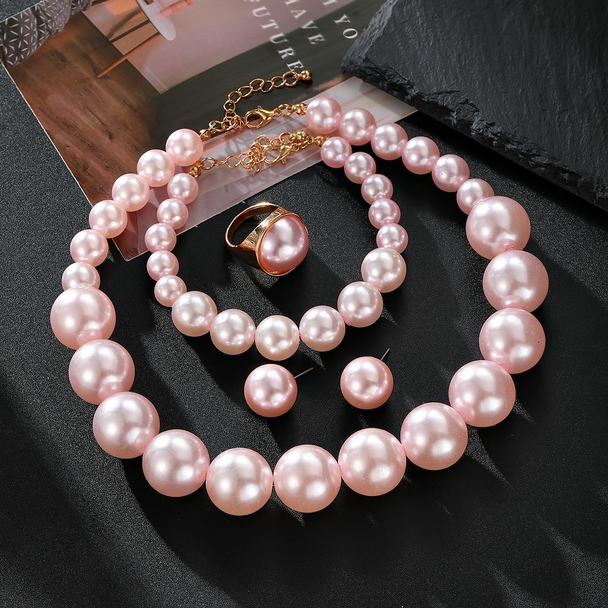 

Ретро Легкая Роскошь Французский Набор из Пяти Предметов, Набор Жемчужных Украшений, Женский Банкетный Старший Универсальный Подарок для Подруги