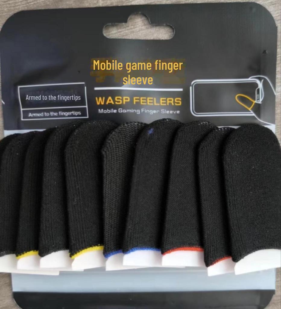 Ultradünne kabellose Gaming-Fingerlinge aus Silberfaser - Schweißfestes Doppelstück für Mobile Gaming