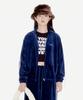 Youhee Velour Track Top Navy