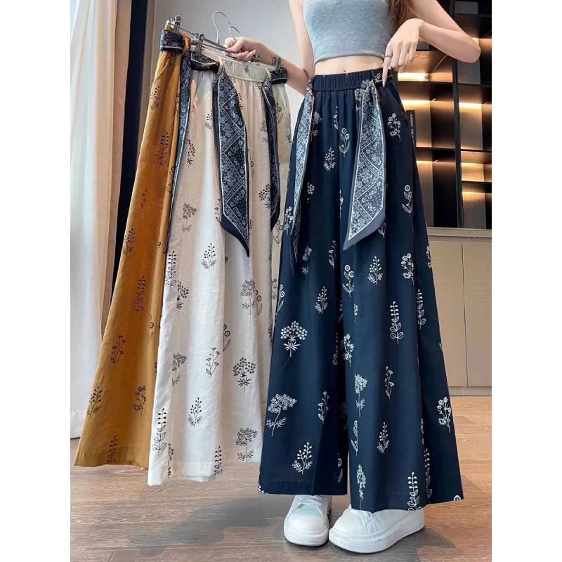 Womens Wide Leg Pants With High Waist And Stretch Fabric For Summer Casual Wear