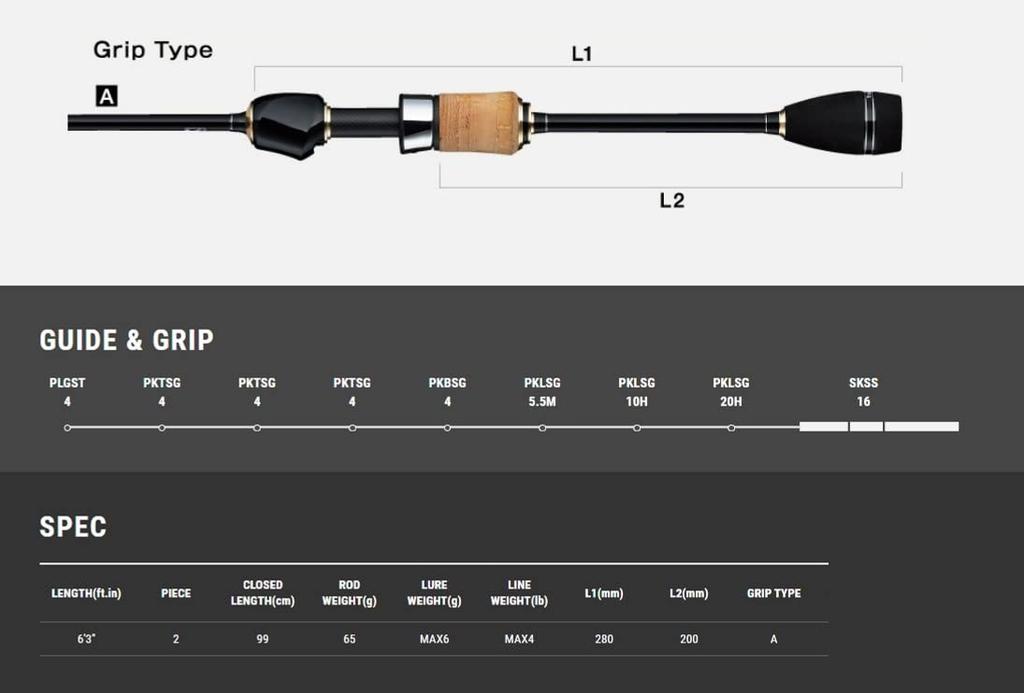 Tailwalk Rod Silverna Lago 63Versatility 17212