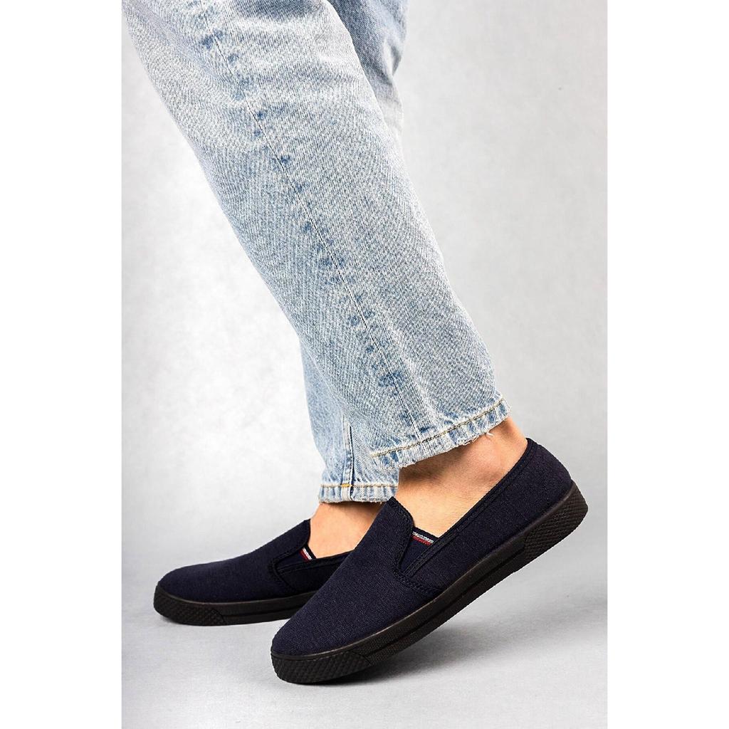 Black - Phantom - Woven Slip-on Men's Shoes