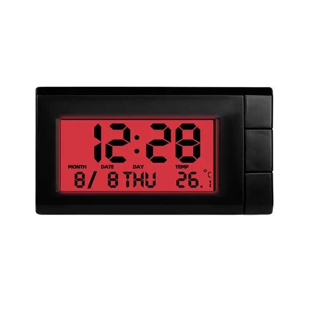 Digitalthermometer LCD-Anzeige Auto Digitalkalender 2-in-1 Elektronisches Temperaturmessgerät für Autozubehör für Fahrzeugteile