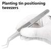 Chip Tin Positioning Tweezers Nonmagnetic Stainless Steel Anticorrosion Solder Electronics Repair Soldering Tweezers