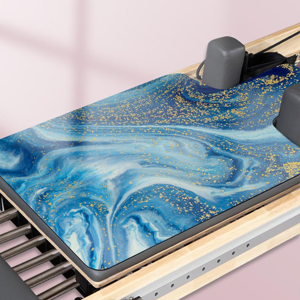 Pilates Suede Rubber Yoga Mat Sweat Absorbent Pilates Reformer Cover Non-Slip Pilates Reformer Machine Towel Portable