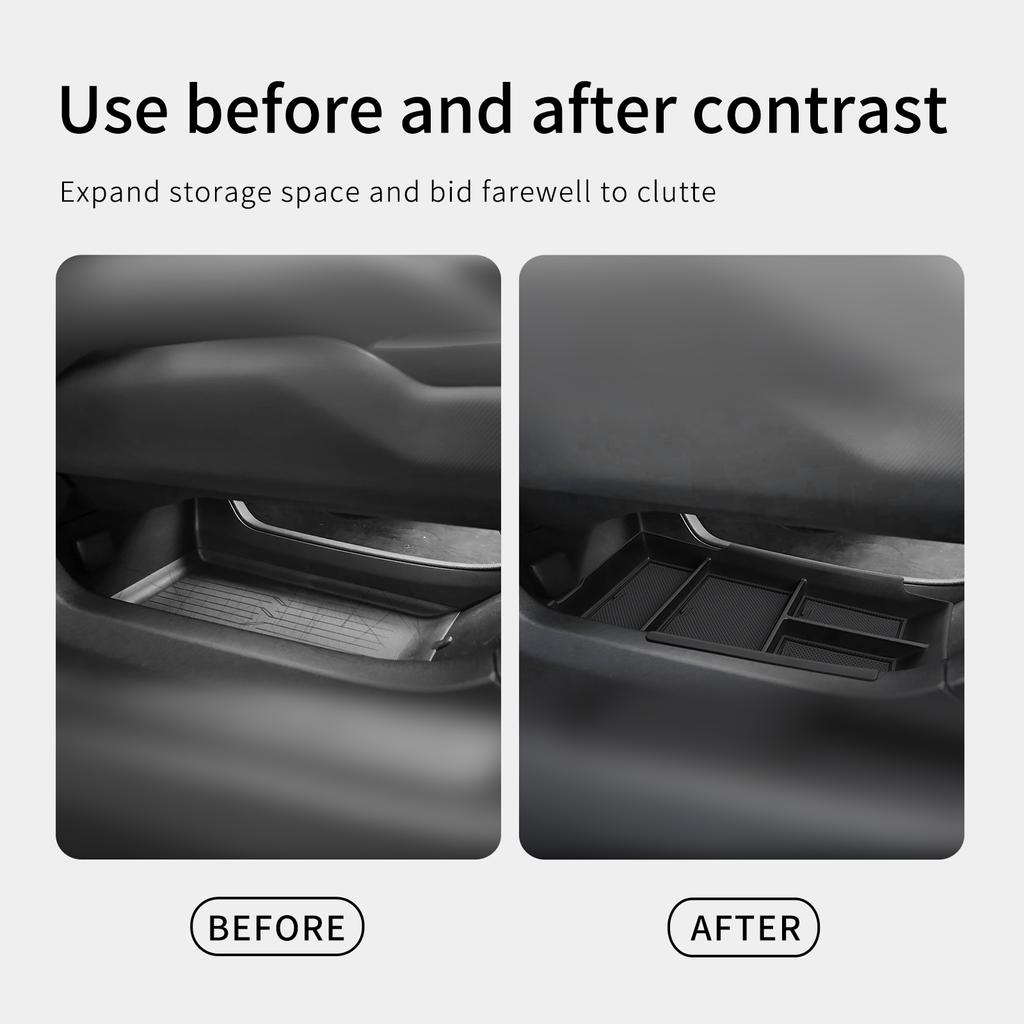 For Chevrolet Equinox EV 2025 2025 Car Storage Box Interior Accessories Center Console Lower Organizer Tidying Case Box Tray