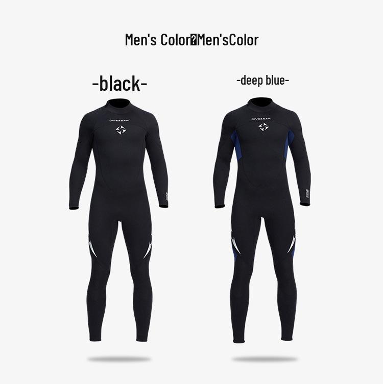 DIVE&SAIL 3MM Unisex Long-Sleeve Wetsuit for Diving & Surfing