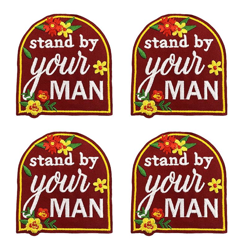 10pcs /Lots Western Cowboys Embroidered Patches Letter Patch Iron On Patches For Clothing Thermoadhesive Patches Jackets Hats Diy 