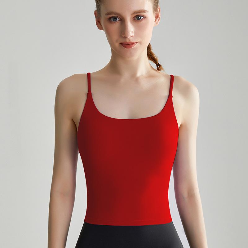 LAHN Dámská nárazuvzdorná fitness vesta s integrovanou hrudní vycpávkou a antibakteriální látkou