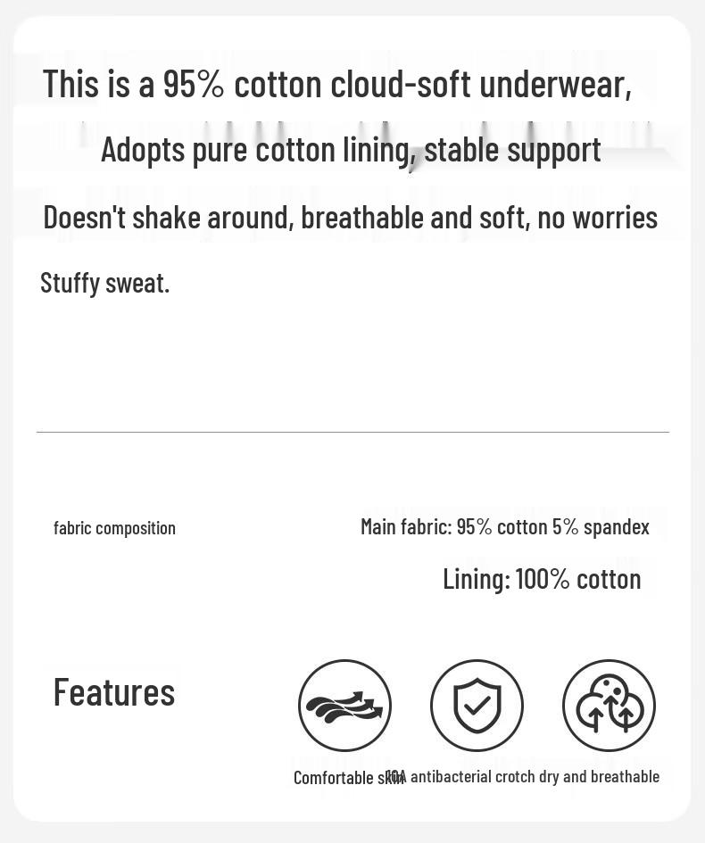 Fenteng Men's 3-Pack Cartoon Print Antibacterial Boxer Briefs