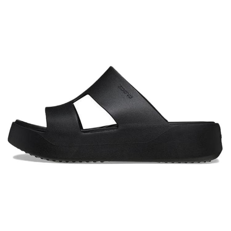 

Crocs Slip Resistant Abrasion Resistant Quiet Slide Slippers Women s Black 209409-001 39-40