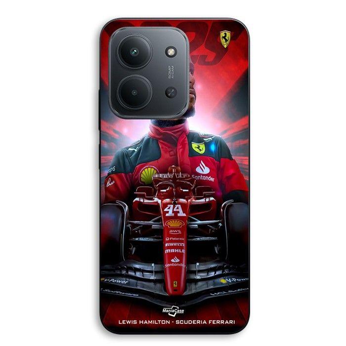 Coque Pour Xiaomi Redmi 15C 5g Lewis Hamilton Ferrari officiel Maniacase