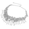Belly Dance Hip Scarf Belt Dancing Skirt Waist Chain Bellydance Costume Accessory Silver