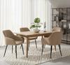 Upholstered Chair Rello Velvet Beige