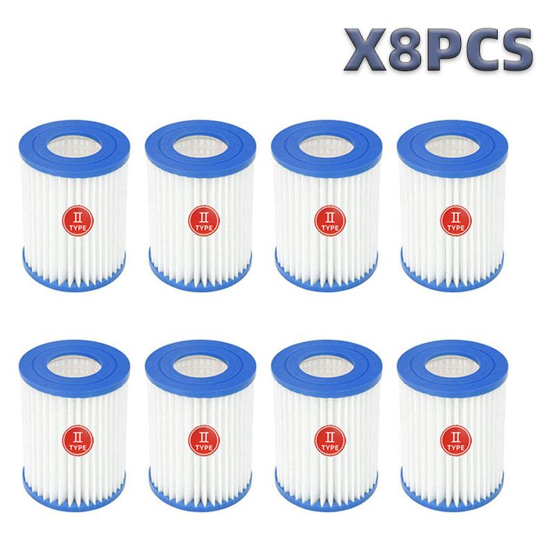 Swimming Pool Filter Compatible for Cartridge Type II, Replacement Hot Tubs Filter Compatible with Lay Z Spa Filter #58094 Pump