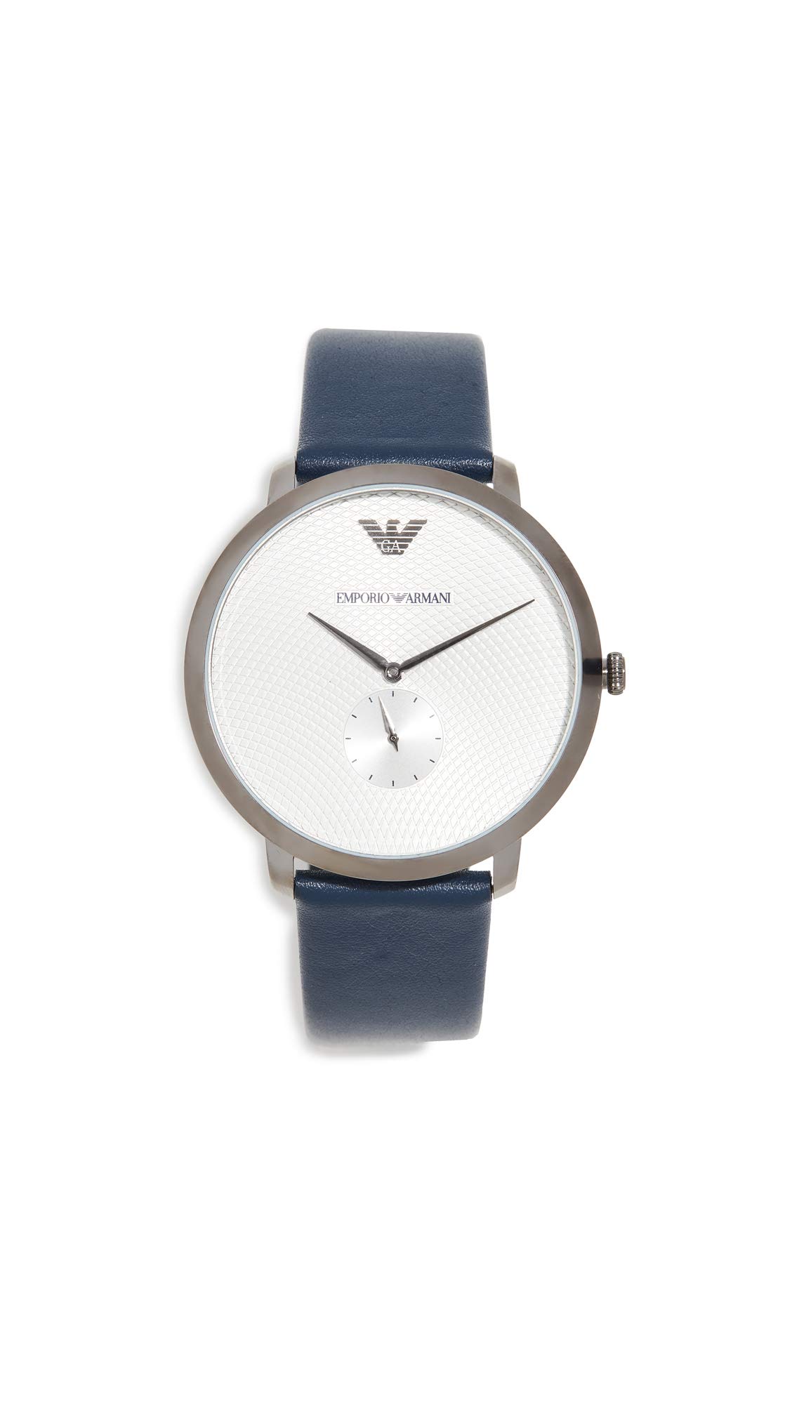 

Emporio Armani Modern Slim Watch 42mm One Size Men s Gun/Blue