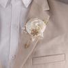 Elegant Chest Flower Rose Wedding Brooch Fashion Groom and Groomsmen Accessories  Prom Party