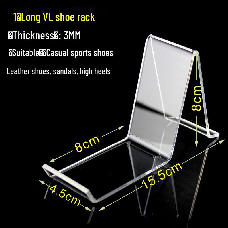 Transparent Acrylic Shoe Display Stand for Adult and Child Shoes