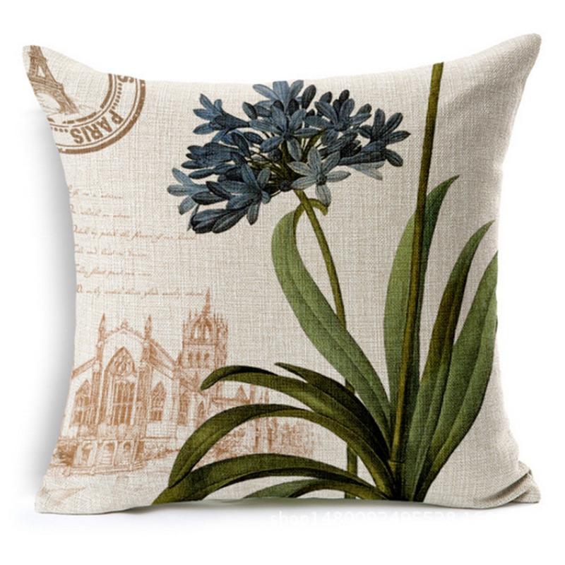 Kussen Europese Pastorale Bloemen en Planten Auto Sofa Kussen Kussen Kussensloop Cadeau