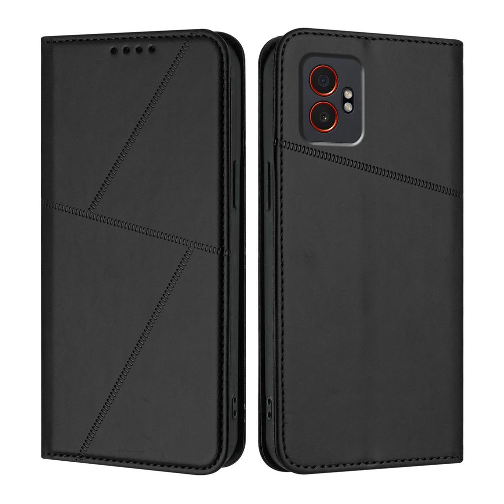 For Samsung Galaxy XCover7 Pro Wallet Case Magnetic Closure Leather Flip Phone Cover with Stand