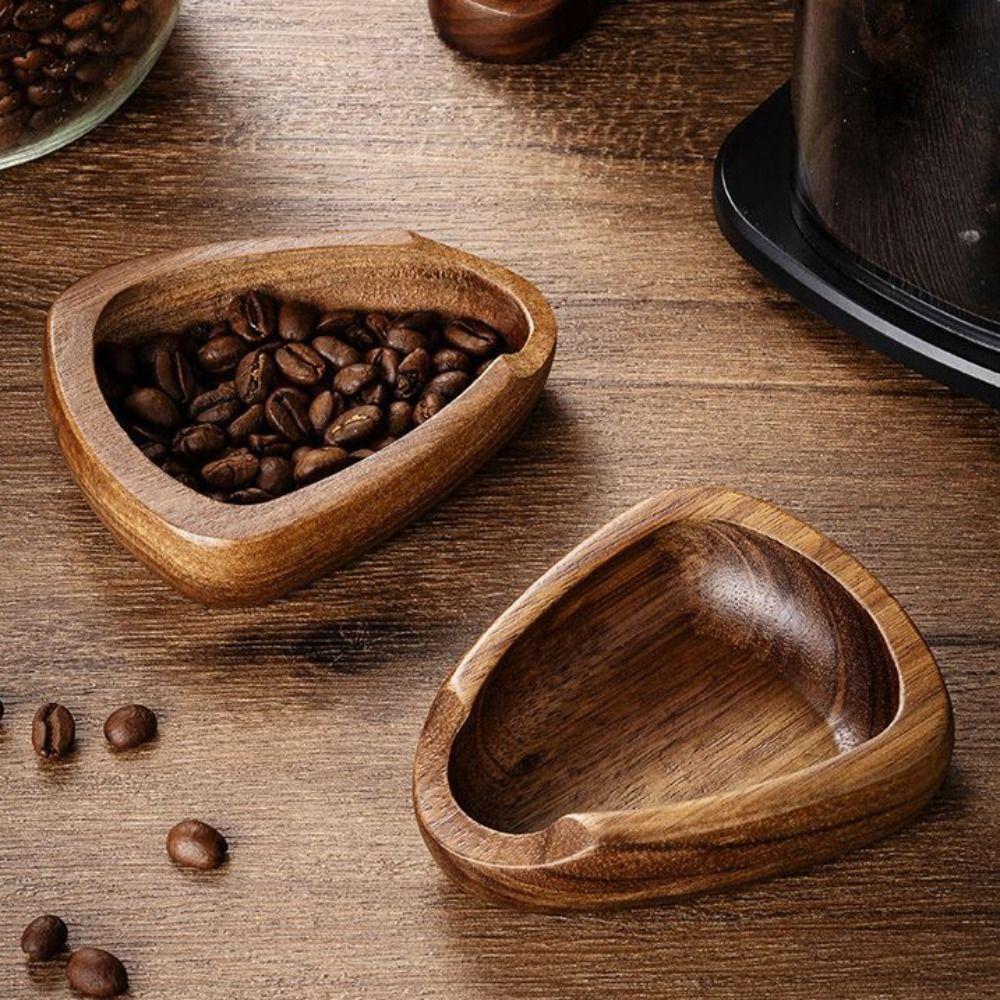 Anti-fall Coffee Bean Dosing Saucer Shovel Design Coffee Bean Spoon  Coffee Brewing