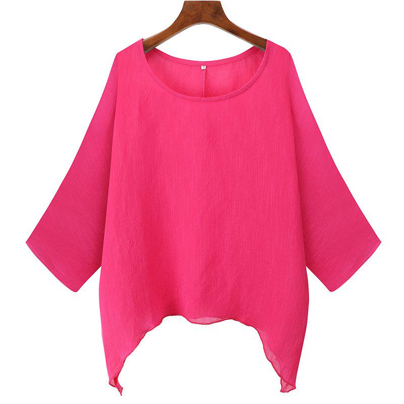 Size Plus Womens Summer T Shirt Kaftan Baggy Blouse Ladies Casual Tops Tunic