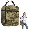 Multicam Militär Forellen Camo Isolierte Lunchtasche für Damen Kinder Tragbar Lebensmittelboxen Thermische Lunchbox Tragetasche