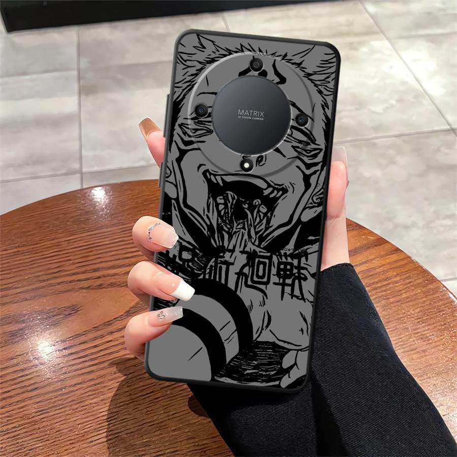 Anime J-uju-tsus Ka-ise-ns Black Soft Phone Cover Case for Honor X6 70 Magic5Lite 200 400 Lite X8 8X X7 X5b 90 X9a