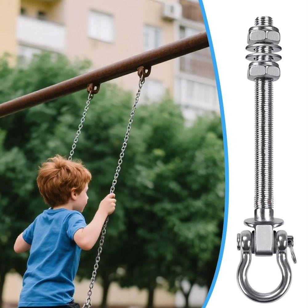 Heavy Duty Swing Hook Threaded Shaft Hanging Chair Accessories Yoga Hammock Sandbag Hook Porch
