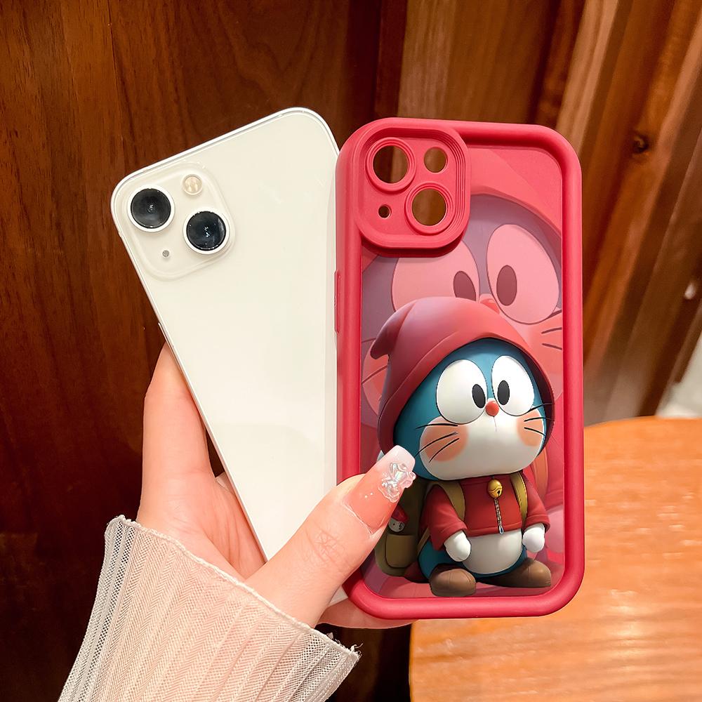 Měkké silikonové čtvercové žebříky kreslený vzor plný kryt ochrana fotoaparátu nárazuvzdorné pouzdro pro Huawei Honor Xiaomi Redmi Samsung