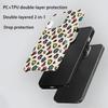 For iPhone 16 Pro Max Case Pattern Design TPU PC Heat Transfer Glossy Phone Cover