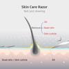 4 Gillette SkinGuard Rasierklingenköpfe, 4 Stück/Packung, Skinguard-Technologie, entfernt Öl und abgestorbene Hautzellen beim Rasieren der Klingen