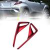 Red ABS Rear Fog Light Cover Frame Sticker for Cars (1 Pair)