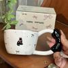 Butterfly Handle Ceramic Coffee Mug