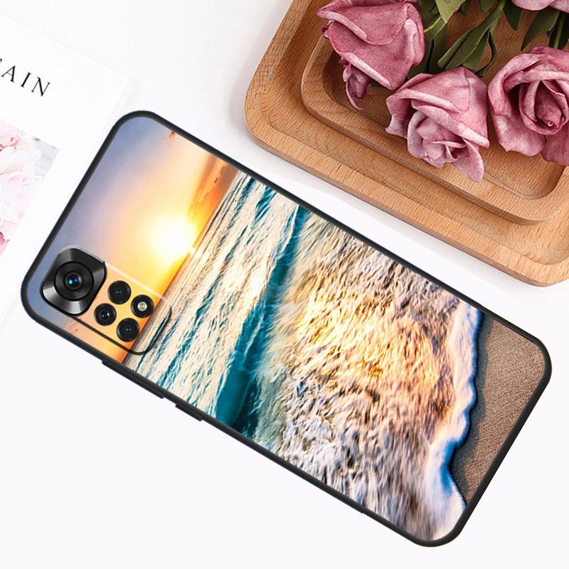 Summer Beach Sunset On Sea Case For Xiaomi Redmi 12C 10C 9A 9C 9T Redmi Note 12 Pro 8 9 10 11 Pro 11S 10S 12S Cover