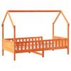 Kids  House Bed Wax Brown 80 x 200 cm Pine