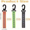 2/4Pcs Reflective Straps Pendant Keychain For Outdoor Camping Night Running Cycling Backpack Safety Lightweight Bright Keyrings