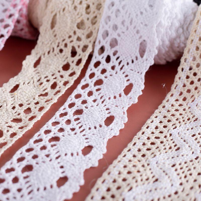 New Lace Accessories Decorative Handmade DIY Material Pack Embroidery Cotton Sewing Lace Belt Apparel Sewing Supplies
