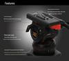 TX-V12L PLUS Hydraulic Pan Head & Aluminum Tripod Set - Broadcast-Grade Alloy