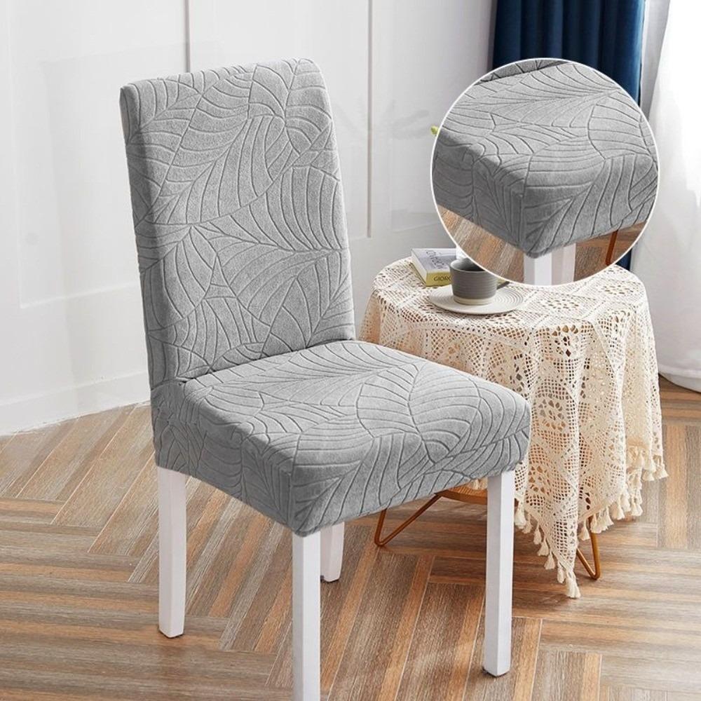 Elastic Spandex Dining Chair Cover Stretch Jacquard Stretch Chair Cover  Dining Room