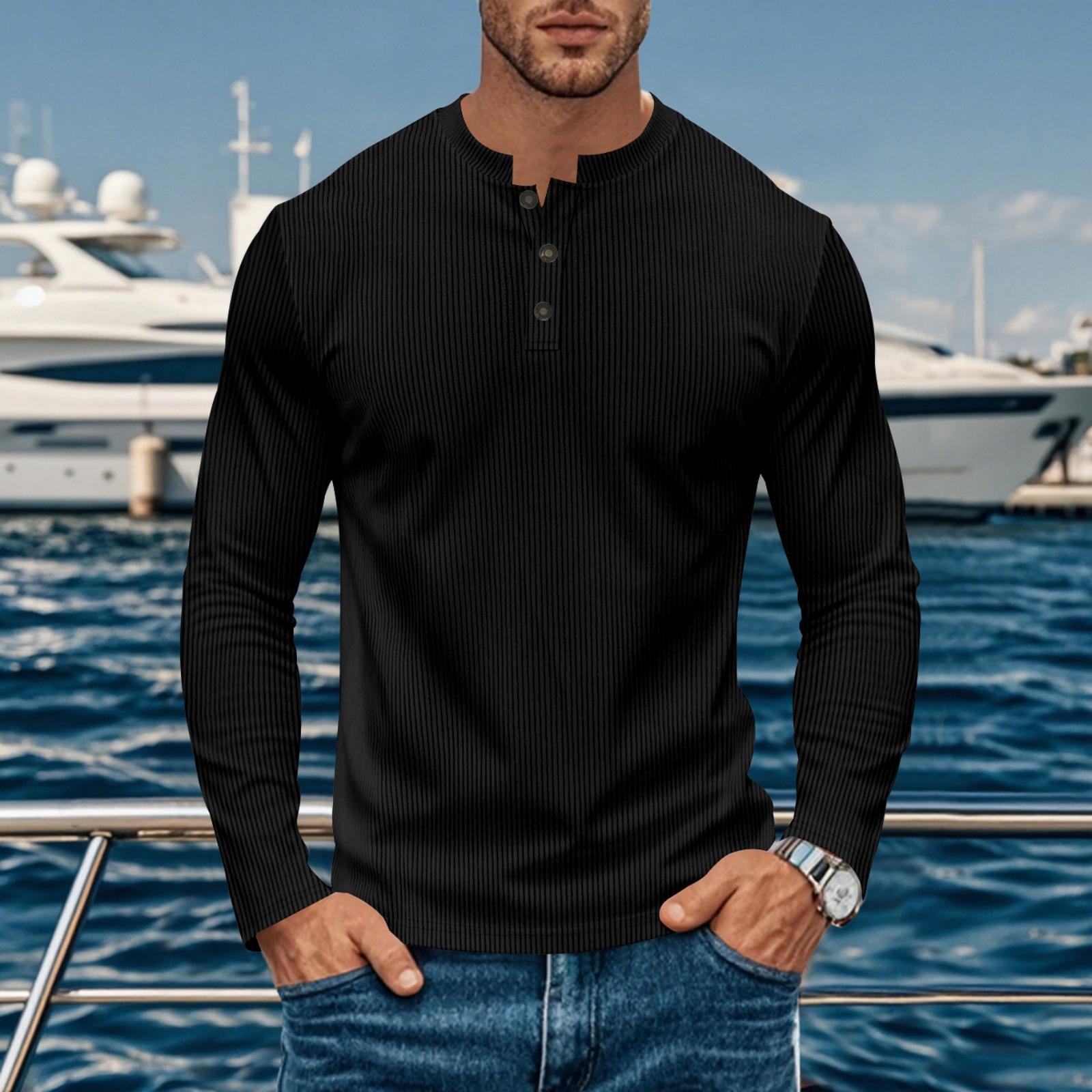 

Men s Outdoor Versatile Casual Corduroy Shirt Top Color Long Sleeves XXXL чорний
