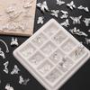 Silver Butterfly Accessories Alloy Butterfly Flower Half Bracelet Diy Accessories Chinese Style DIY Bracelet Bracelet Jewelry