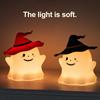 Night Light Ghost Face Design LED Energy-Saving Ambient Light Portable Compact Soft Light Source Pat Light Halloween Party Decor
