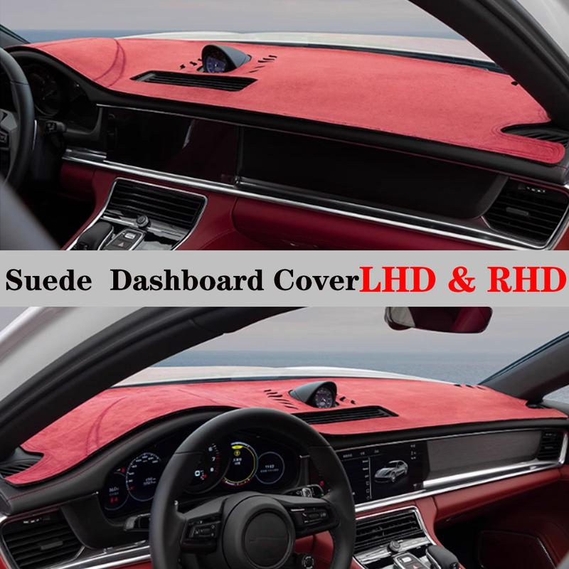 Suede Leather Dashmat Dashboard Cover Pad Dash Mat Carpet Car Styling Accessories For Porsche Panamera 971 2017 2018 -